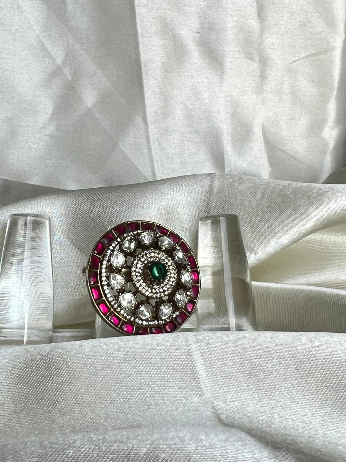 Mossanite Stone Finger Ring 3