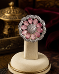 Pink Round finger Ring