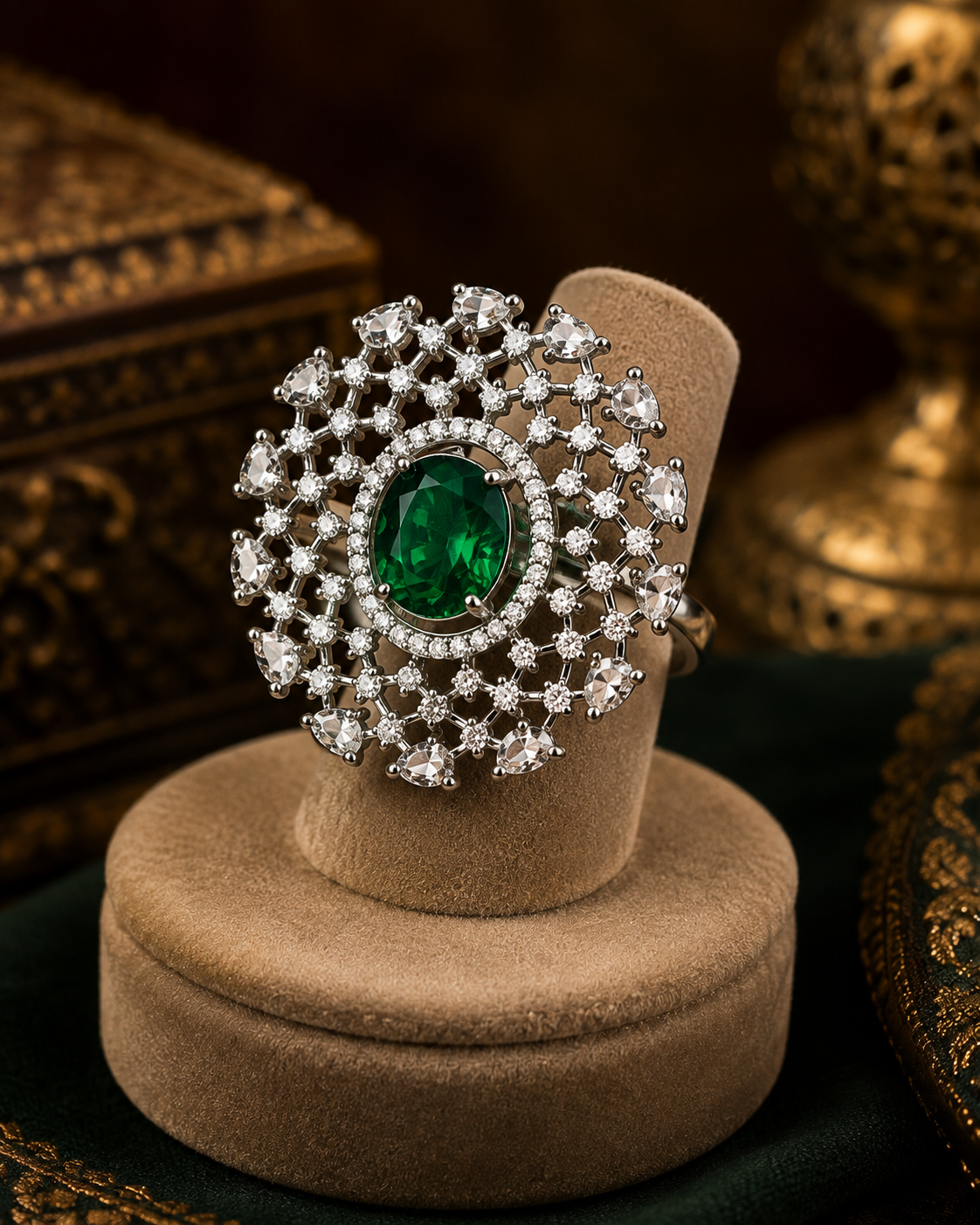 Green ruby Ring