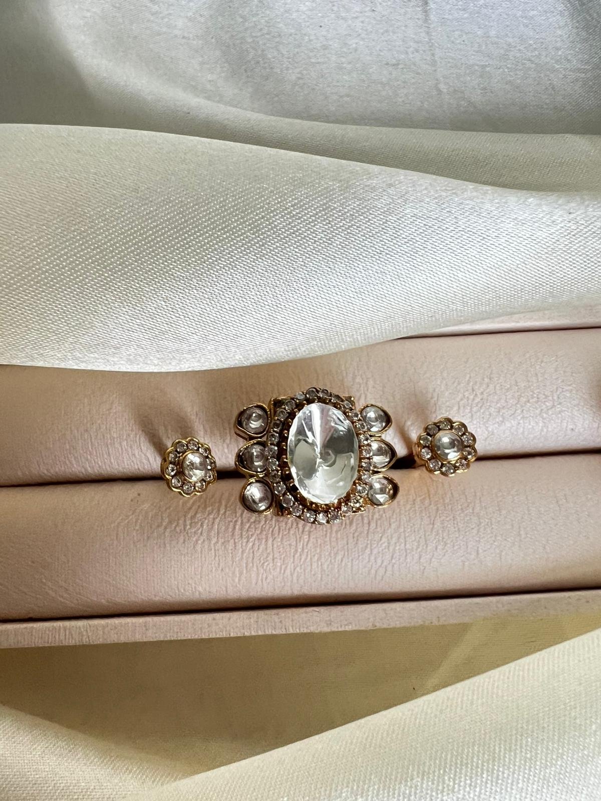 Mossanite Stone Finger Ring 1